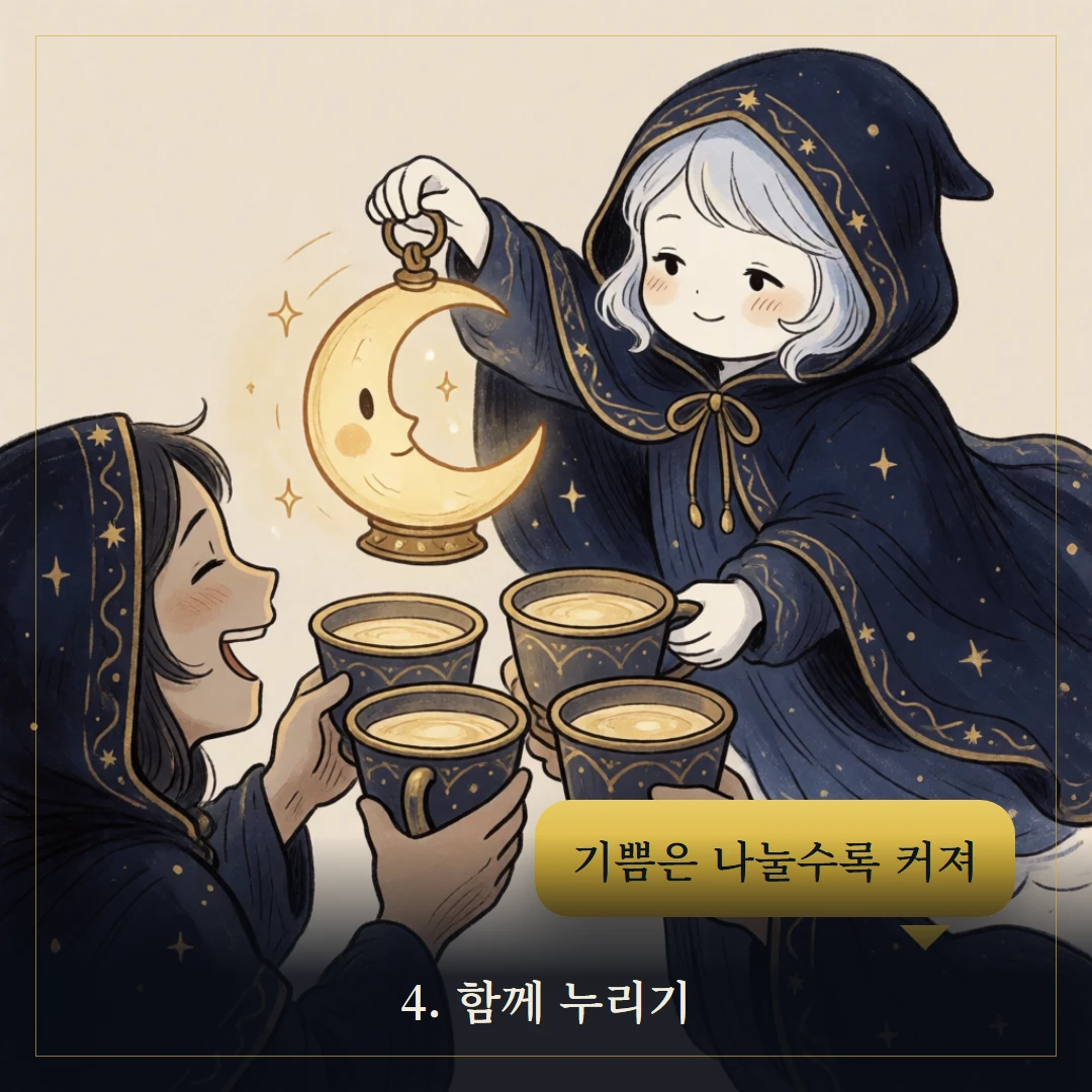 컵 3(Three of Cups) 웹툰 4컷 — 조언