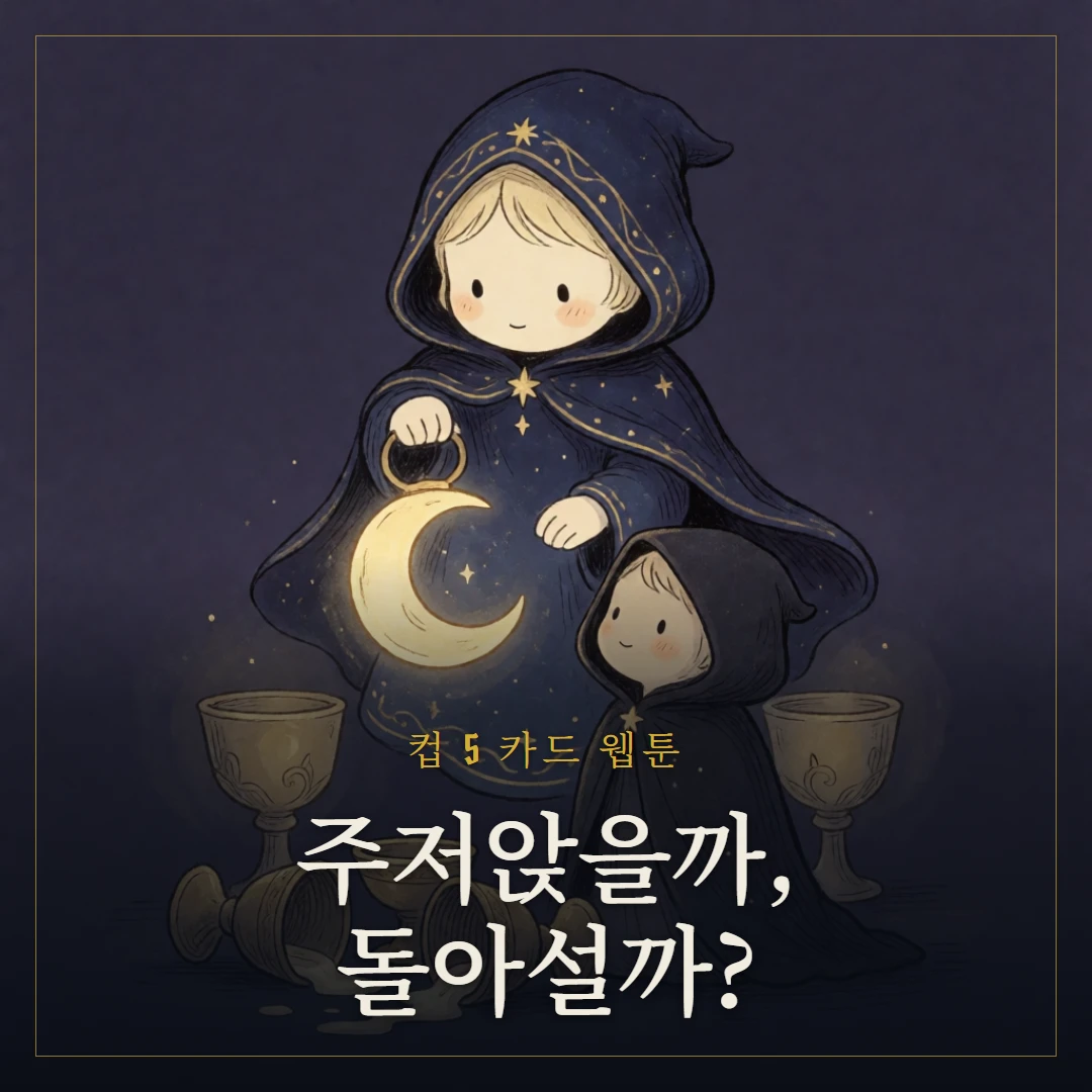 컵 5(Five of Cups) 웹툰 표지