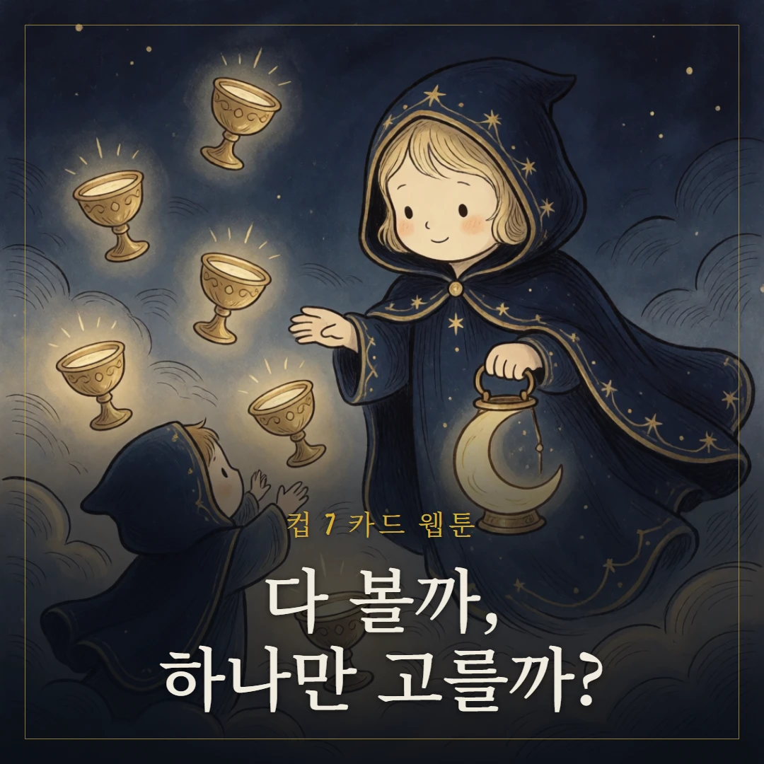 컵 7(Seven of Cups) 웹툰 표지