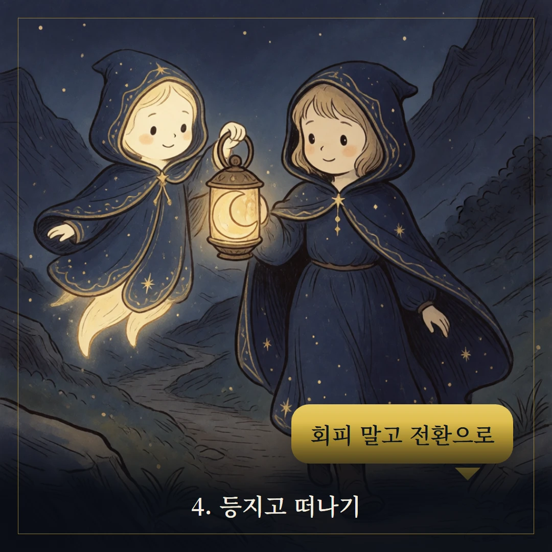 컵 8(Eight of Cups) 웹툰 4컷 — 조언