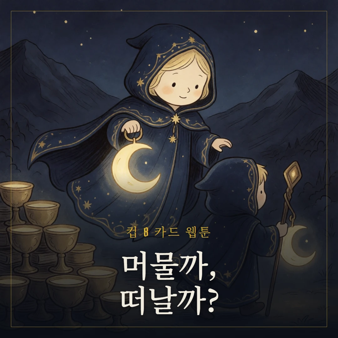컵 8(Eight of Cups) 웹툰 표지