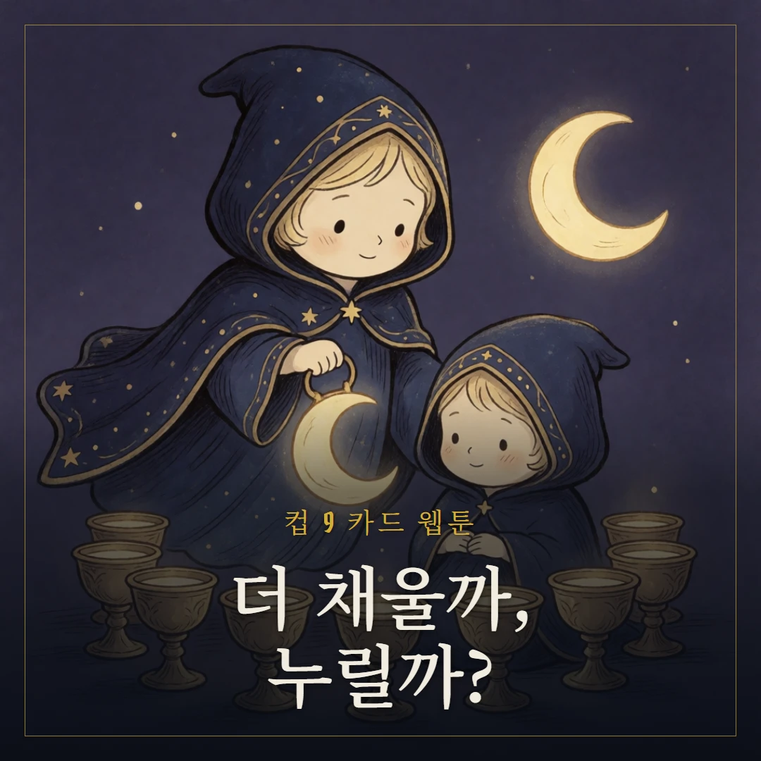 컵 9(Nine of Cups) 웹툰 표지