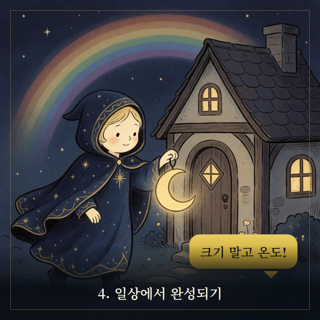 컵 10(Ten of Cups) 웹툰 4컷 — 조언