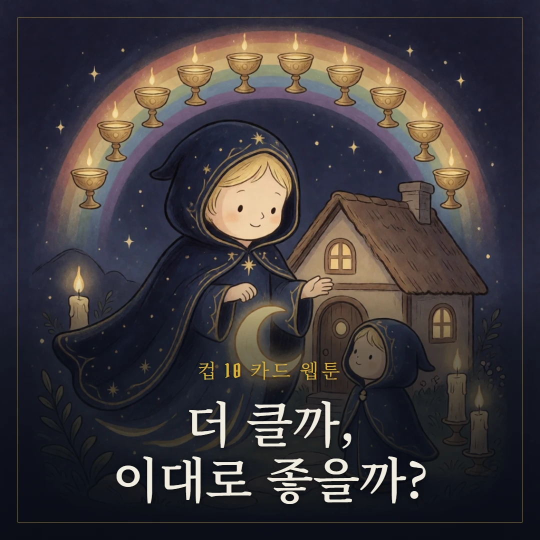 컵 10(Ten of Cups) 웹툰 표지