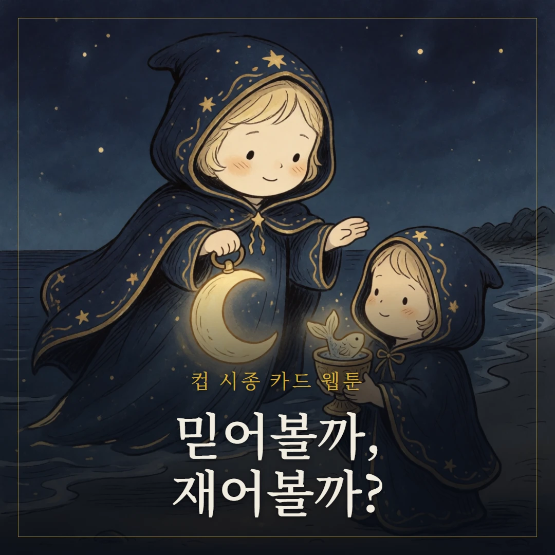 컵 시종(Page of Cups) 웹툰 표지