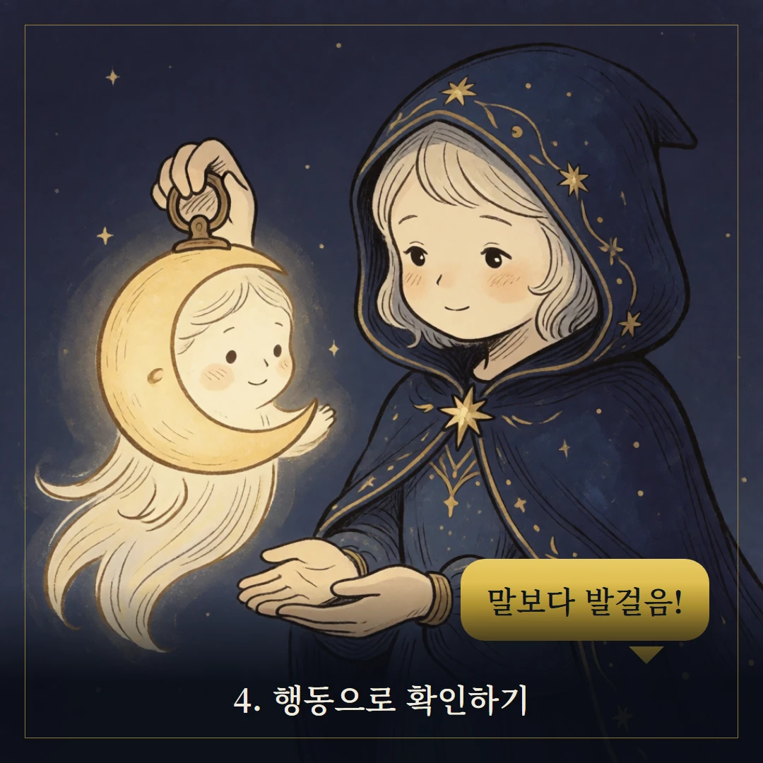 컵 기사(Knight of Cups) 웹툰 4컷 — 조언