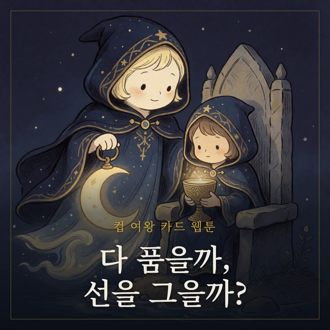 컵 여왕(Queen of Cups) 웹툰 표지