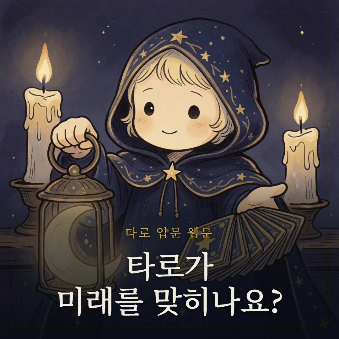 타로카드란? 기원·구조·처음 보는 법 입문 가이드 웹툰 표지