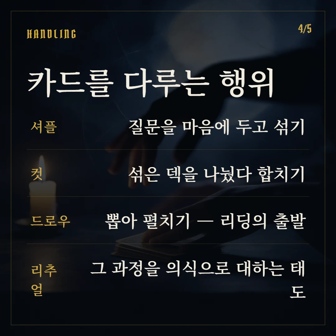 타로 용어집 — 아르카나부터 켈틱크로스까지 한눈에 핵심 3