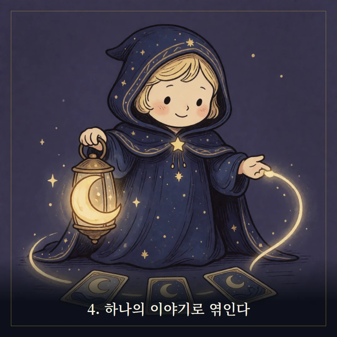 타로 보는 법 — 질문하는 법부터 해석까지 웹툰 4컷