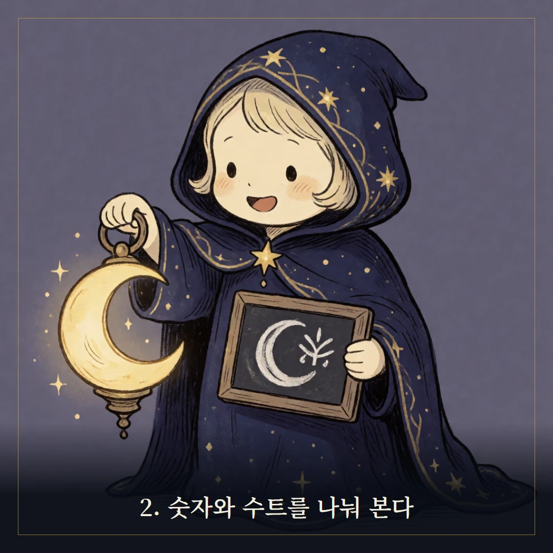 타로 수비학 — 1부터 10까지 숫자에 담긴 의미 웹툰 2컷