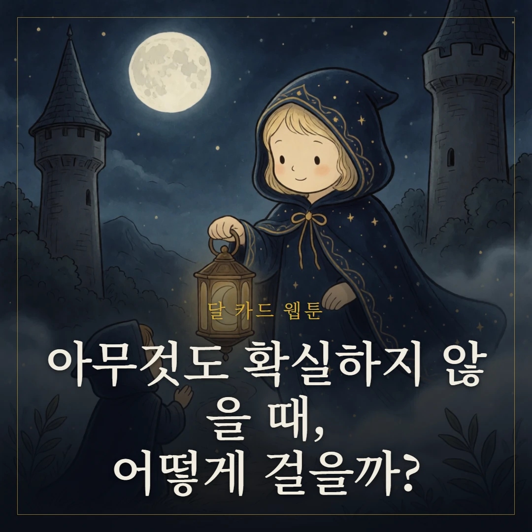 달(The Moon) 웹툰 표지