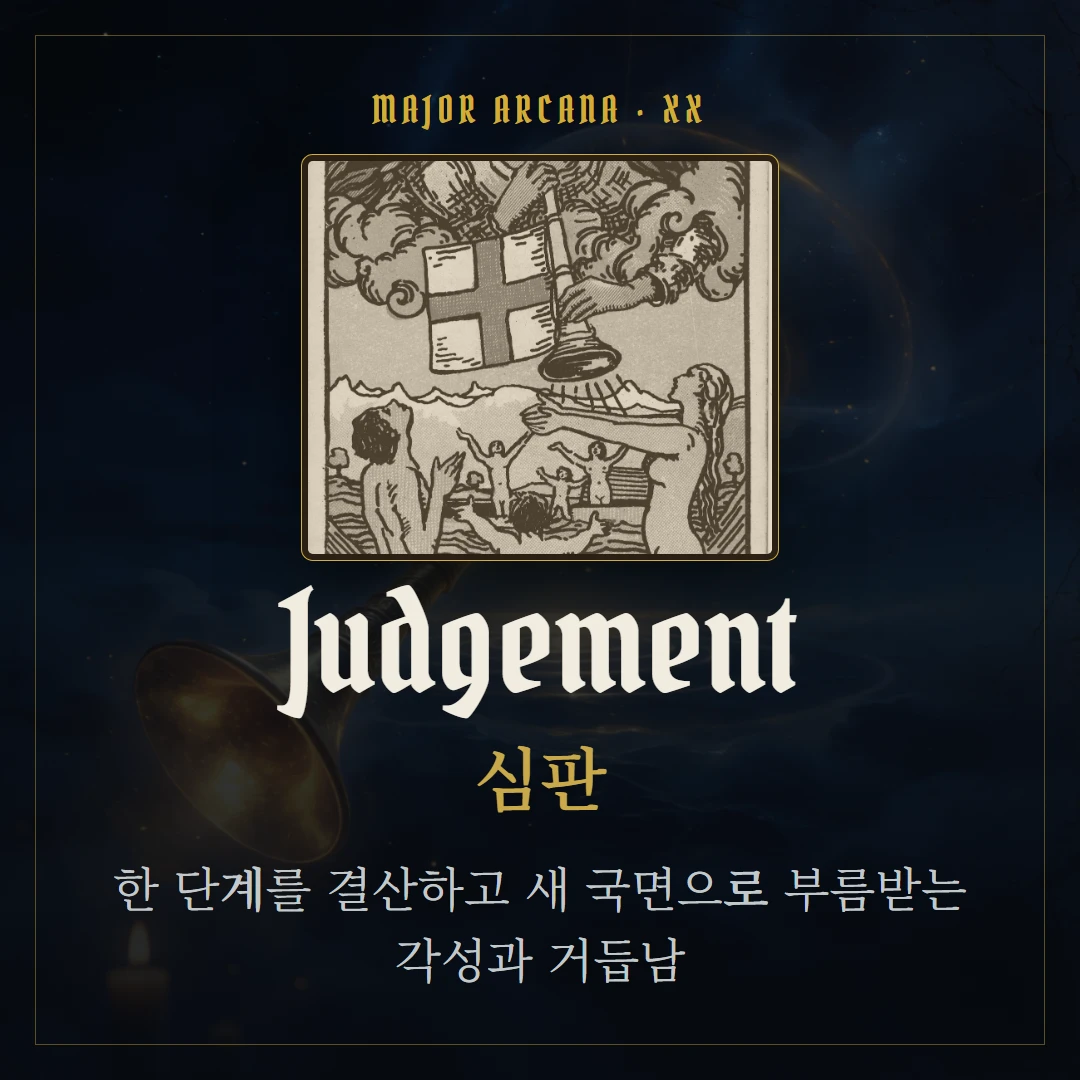심판(Judgement) 카드 요약 표지