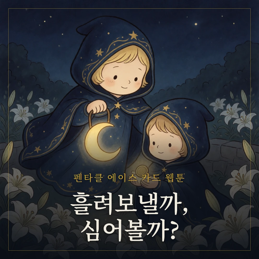 펜타클 에이스(Ace of Pentacles) 웹툰 표지