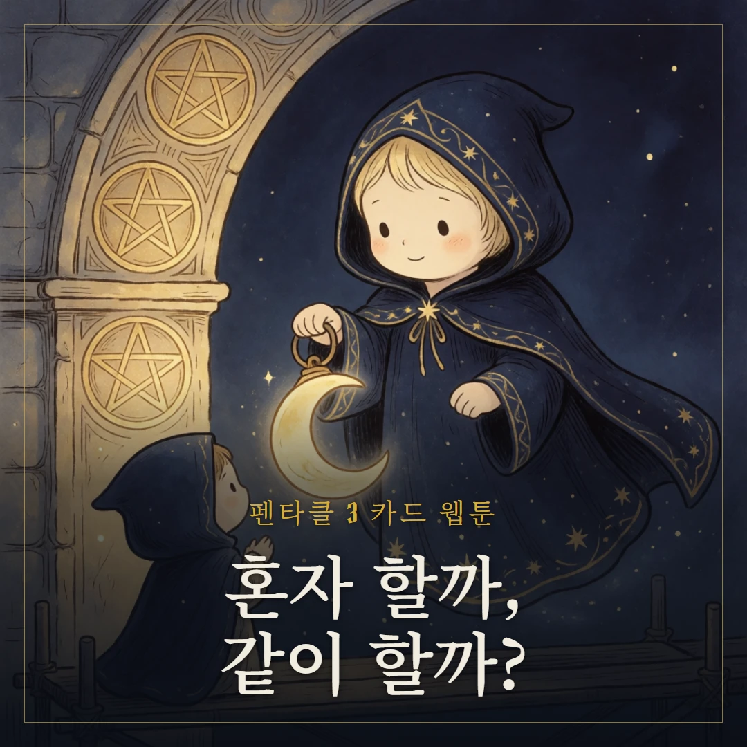 펜타클 3(Three of Pentacles) 웹툰 표지