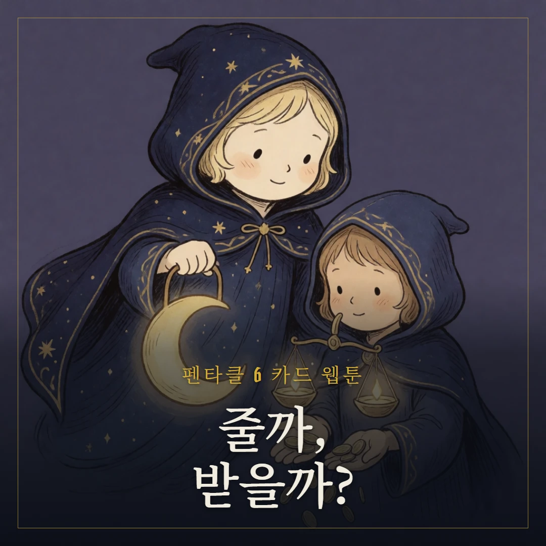 펜타클 6(Six of Pentacles) 웹툰 표지