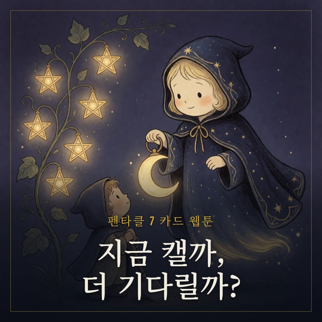 펜타클 7(Seven of Pentacles) 웹툰 표지