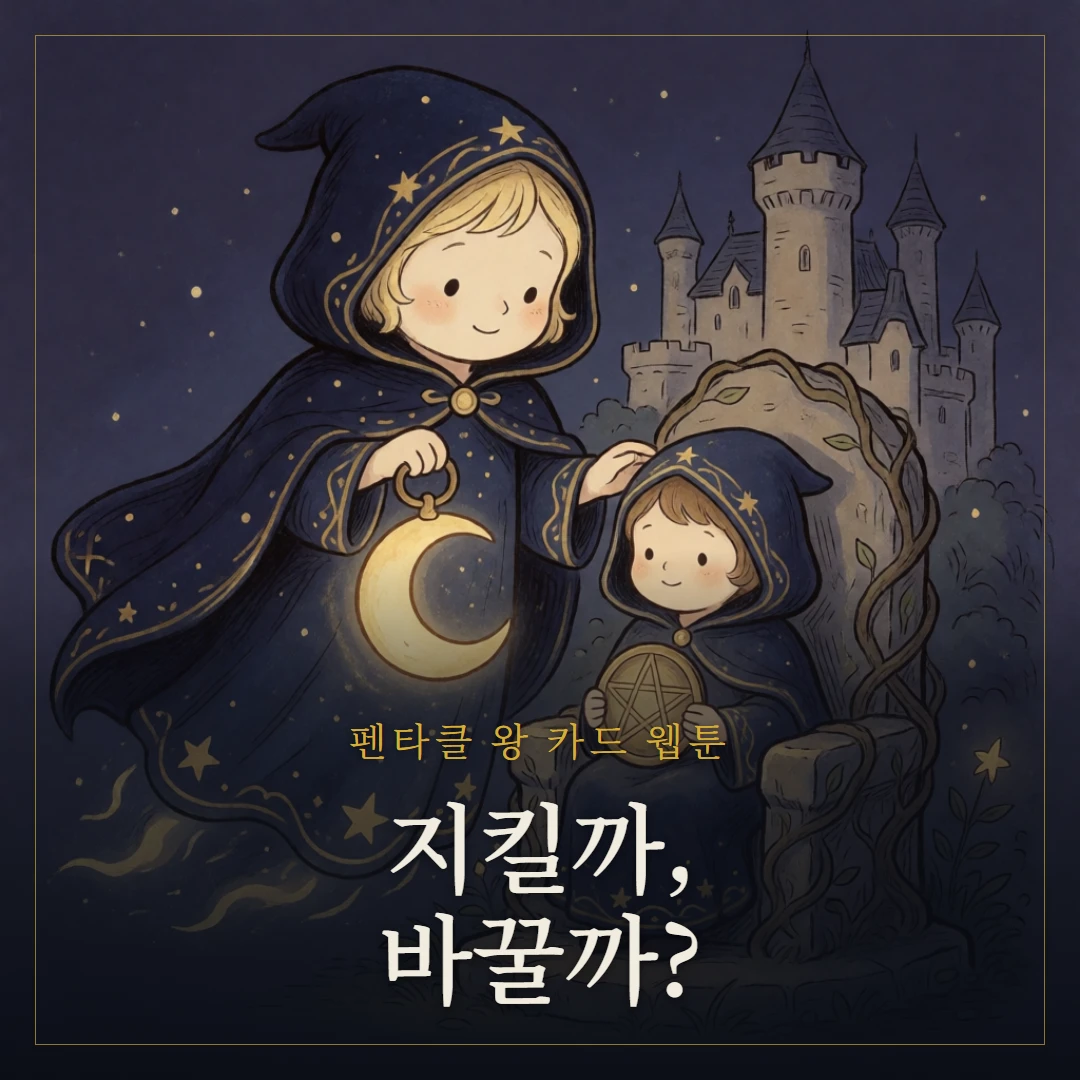 펜타클 왕(King of Pentacles) 웹툰 표지