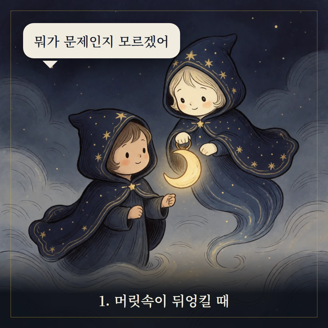 소드 에이스(Ace of Swords) 웹툰 1컷 — 갈림길 앞에서