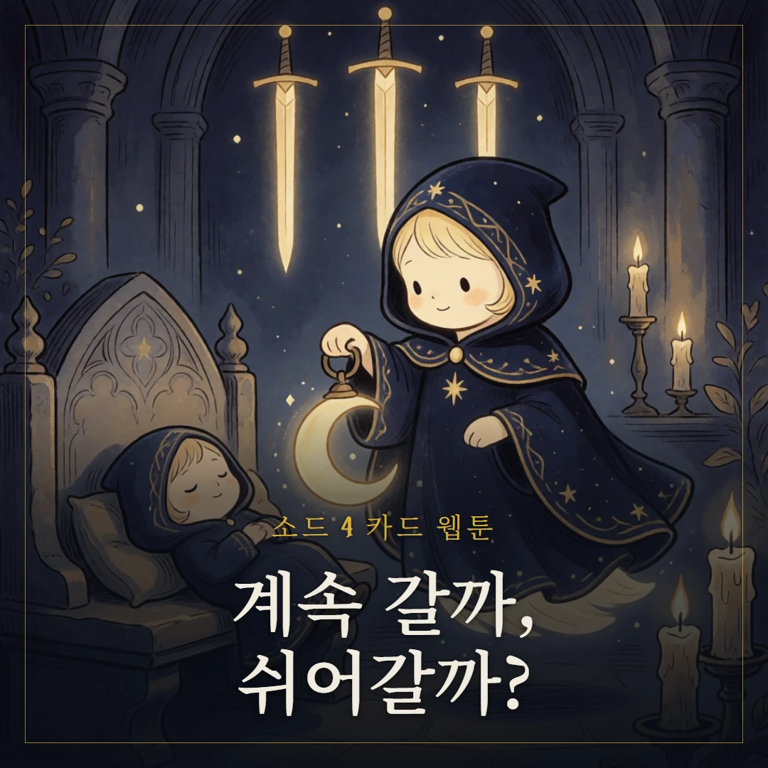 소드 4(Four of Swords) 웹툰 표지