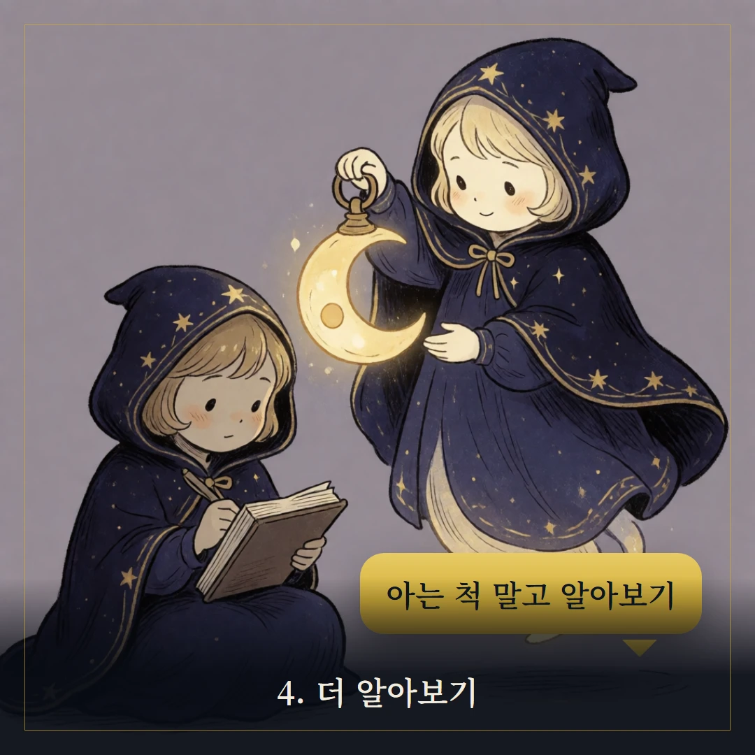 소드 시종(Page of Swords) 웹툰 4컷 — 조언