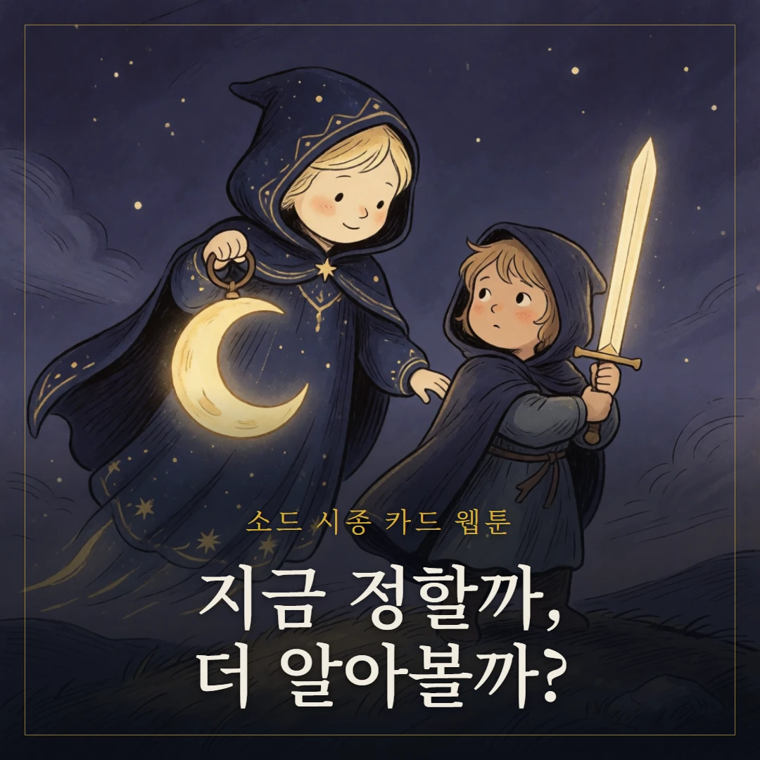 소드 시종(Page of Swords) 웹툰 표지