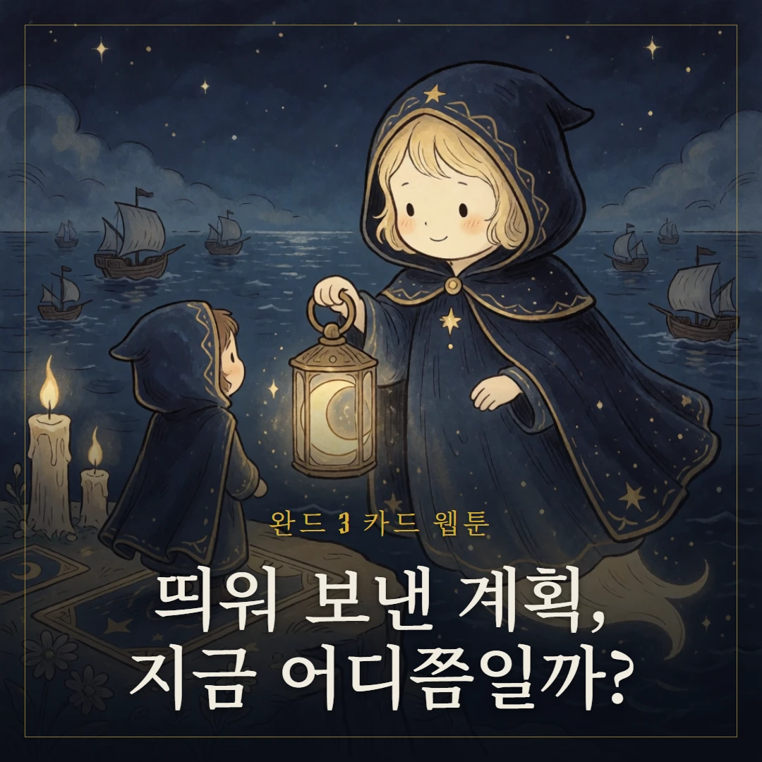 완드 3(Three of Wands) 웹툰 표지
