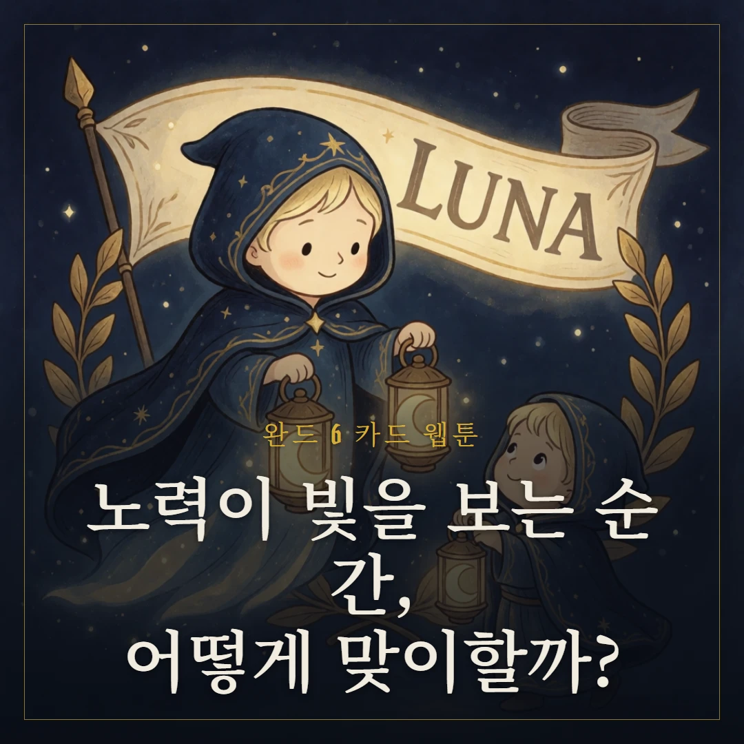 완드 6(Six of Wands) 웹툰 표지